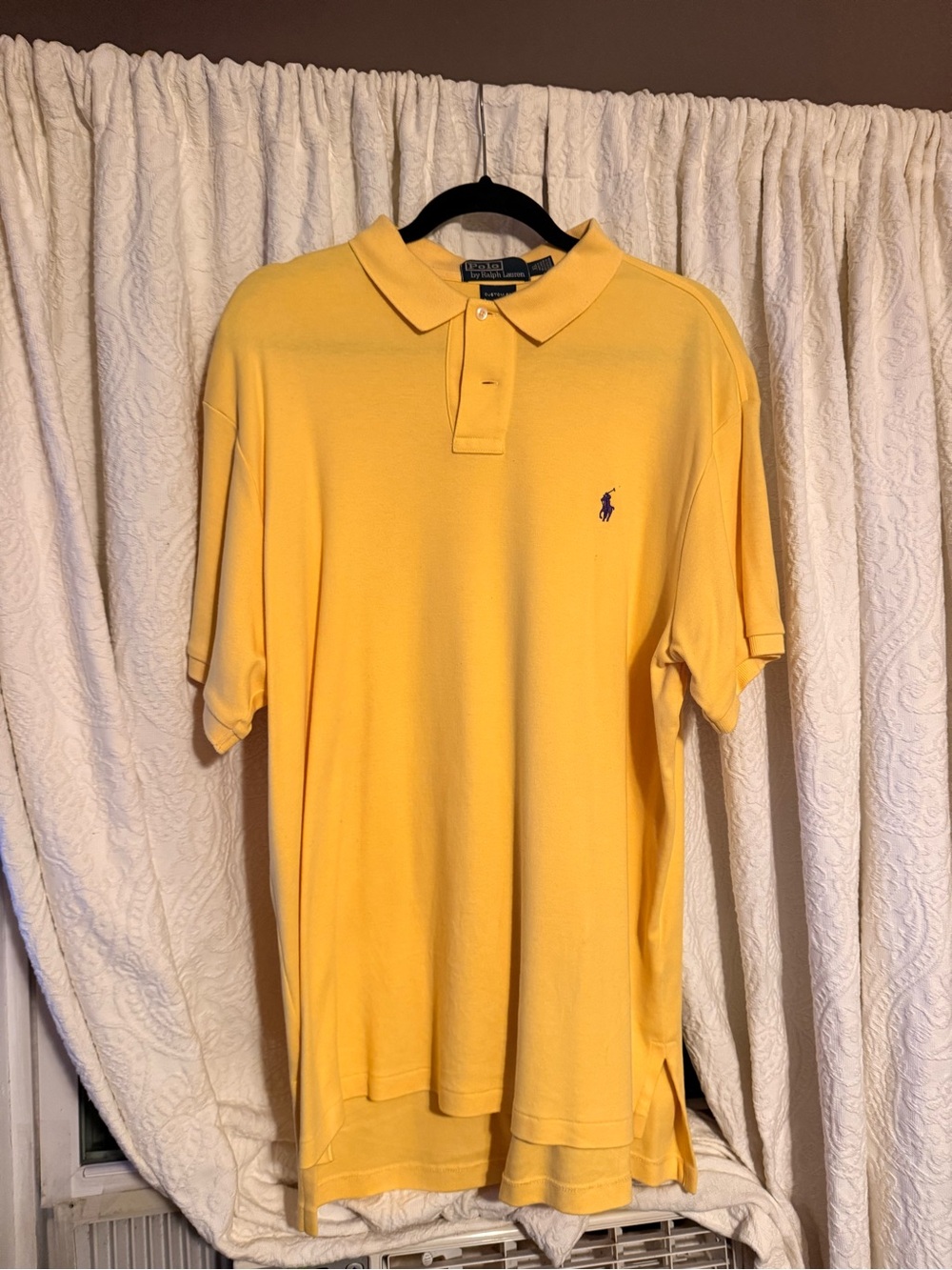 Ralph Lauren Yellow Men’s Polo with Navy Pony